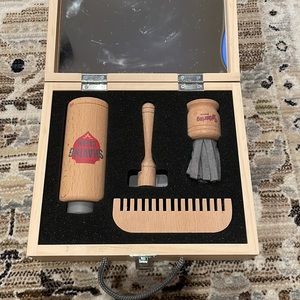 Hearth and Hand Wooden Shaving Kit
